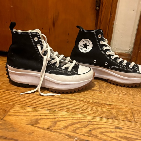 Converse Lug Sole Platforms in Black Size 7.5 - Picture 4 of 9